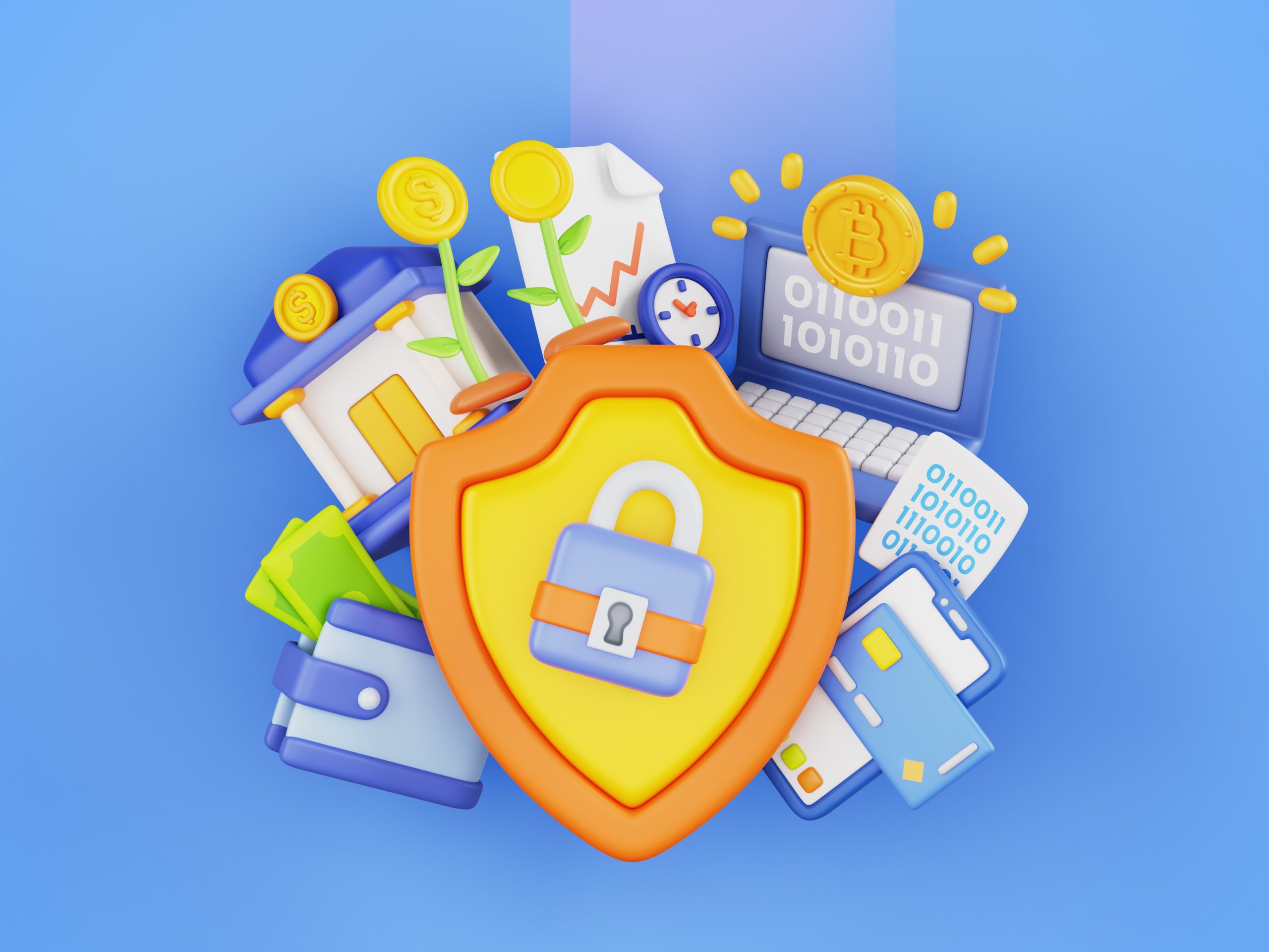 Futuristic digital lock symbolizing the future of Zero Trust Security for businesses
