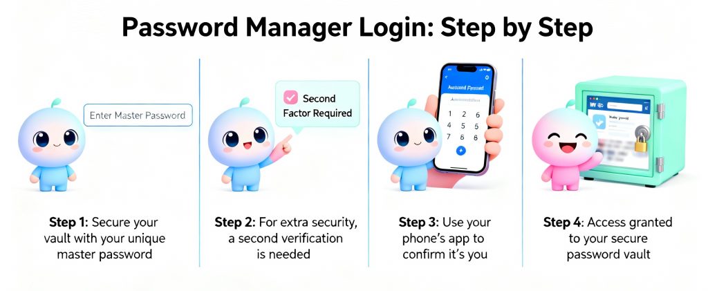 Secure password management tool for businesses.