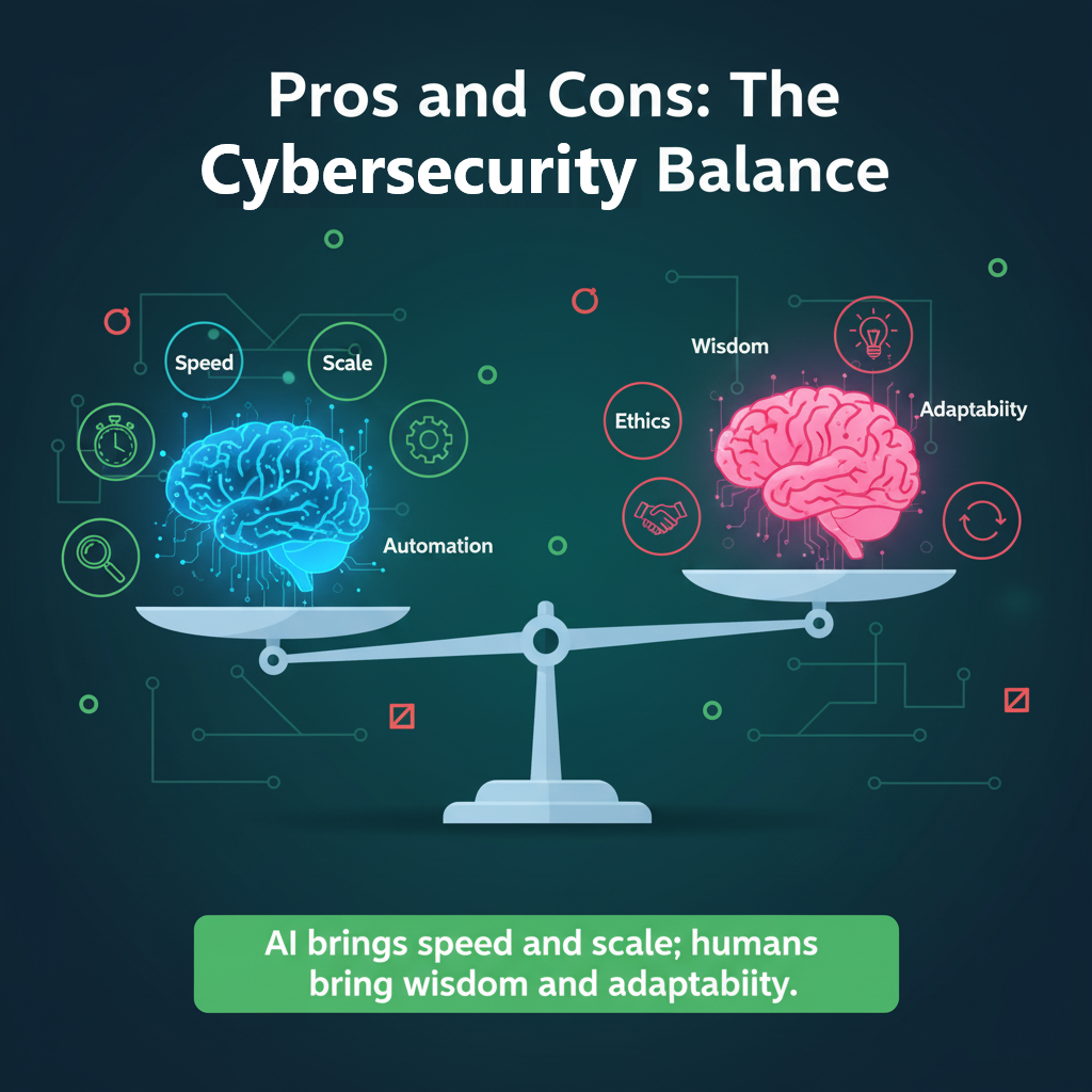 The future of AI and human collaboration in cybersecurity.