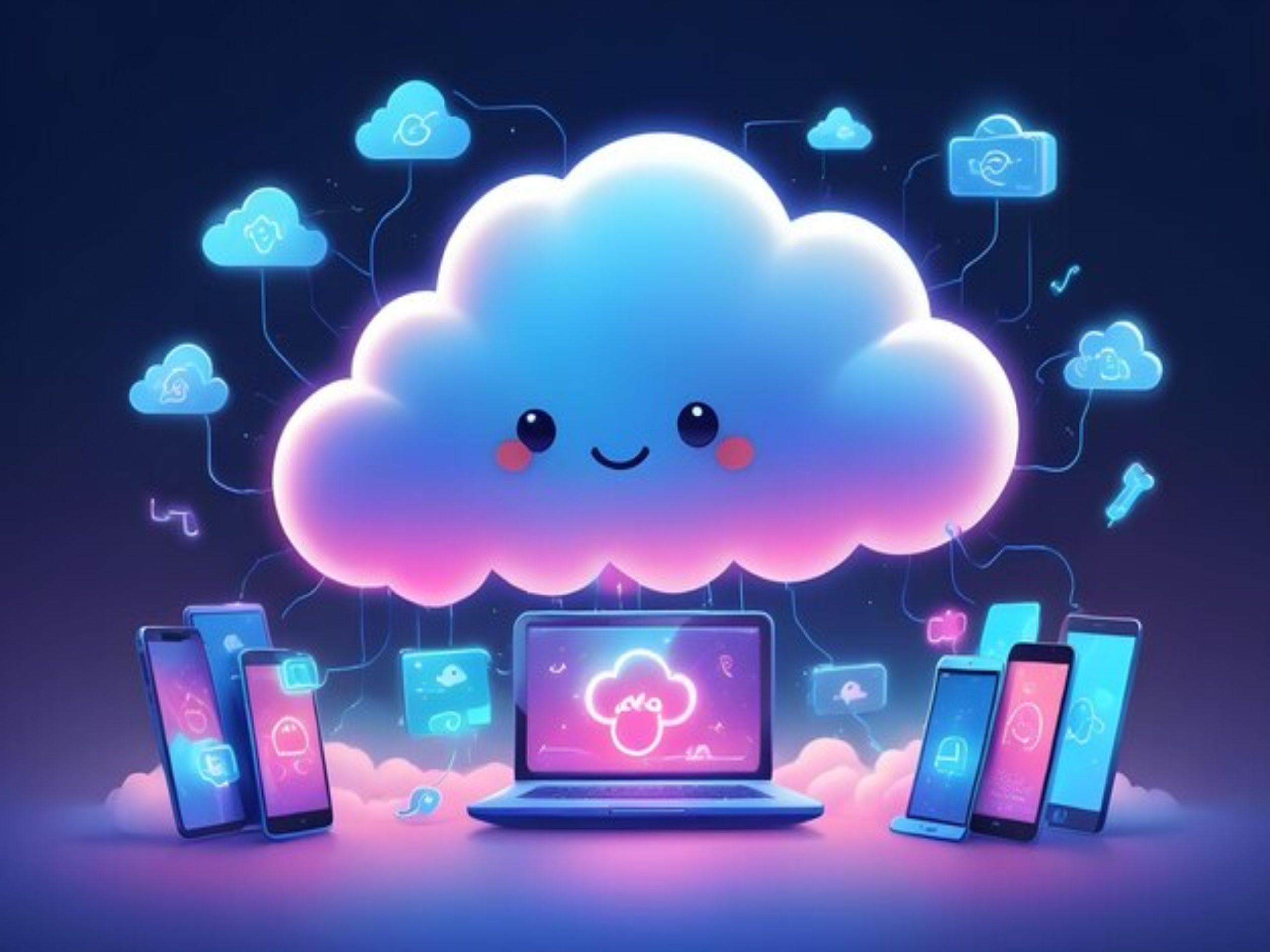 illustration of hidden Shadow IT apps secretly operating in an office.