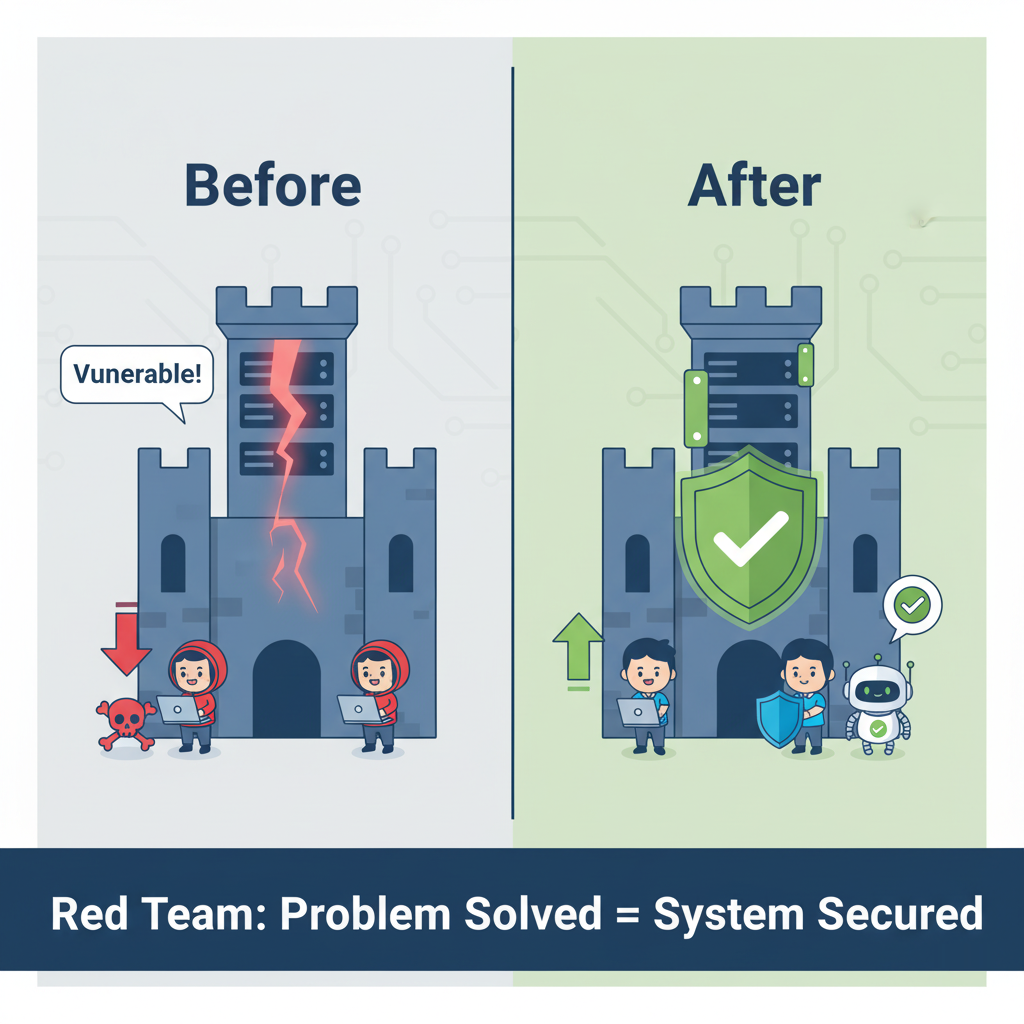 Red Team ethical hackers simulating cyberattacks in a lab.