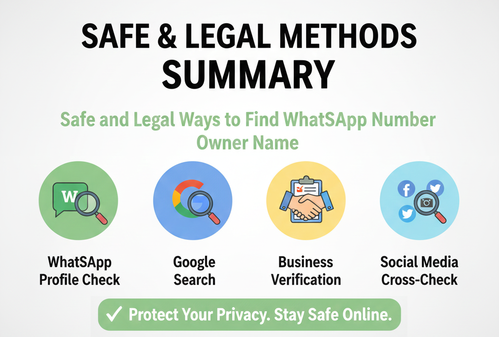Safe and legal methods to find WhatsApp number owner name