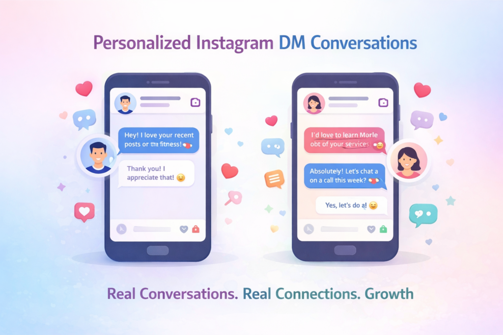 Personalized Instagram DM conversations using ViaDM manual tool