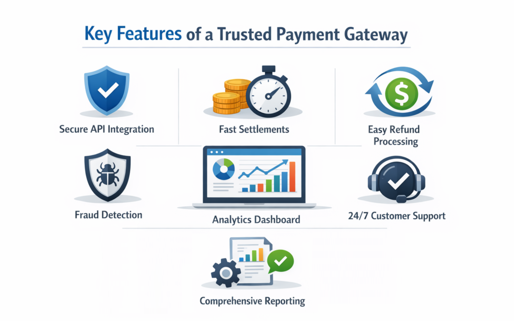 Features of a trusted payment gateway