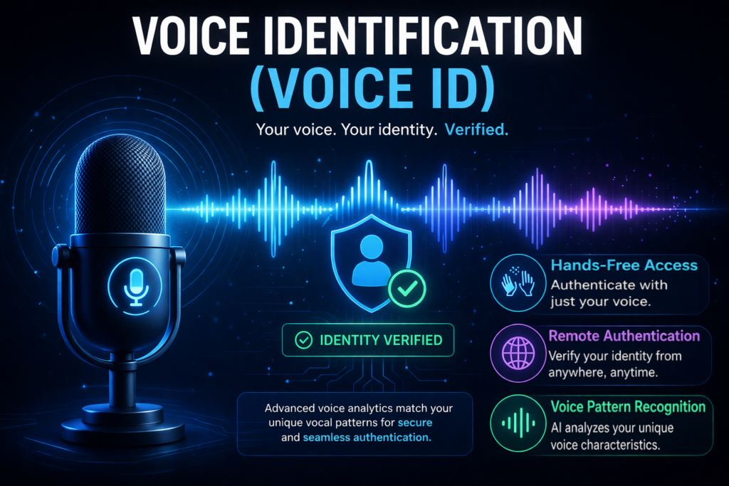 Voice ID biometric authentication waveform security system