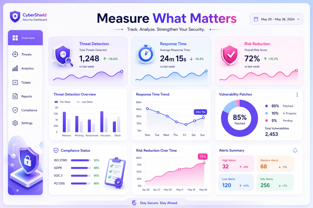 Cybersecurity is a boardroom priority measured using key security metrics and KPIs
