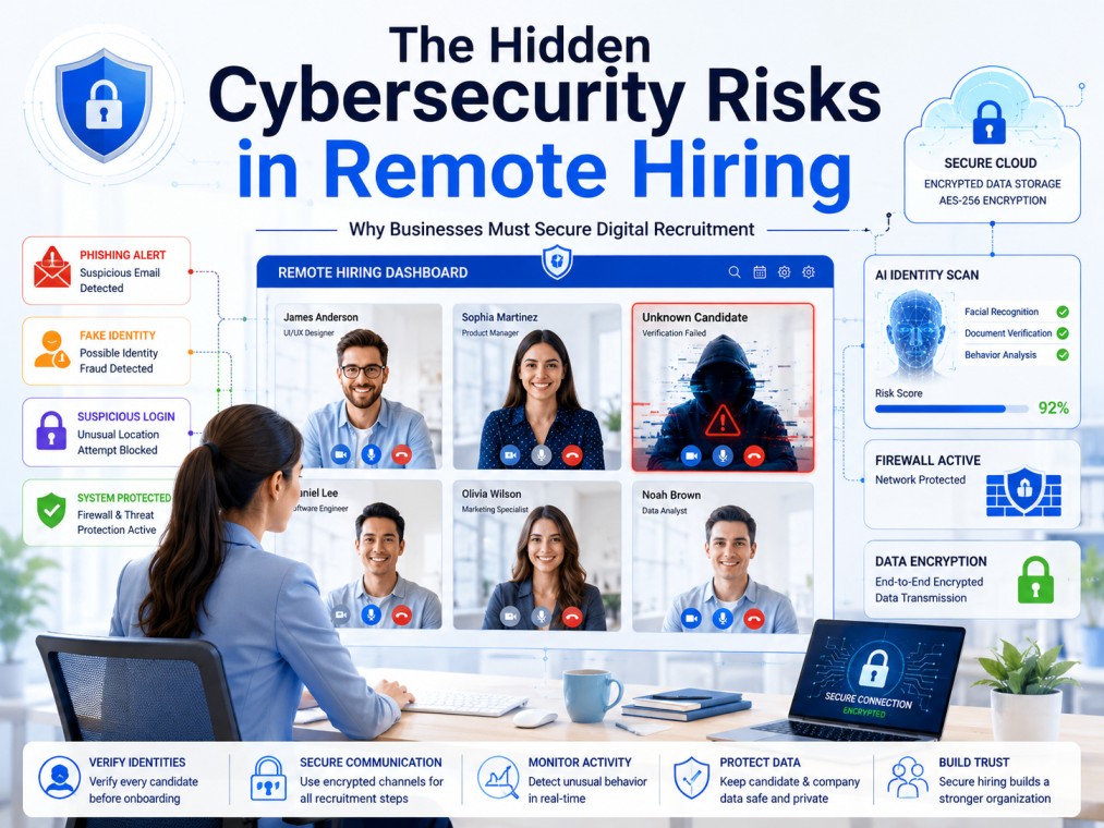 Hidden cybersecurity risks in remote hiring and virtual recruitment processes