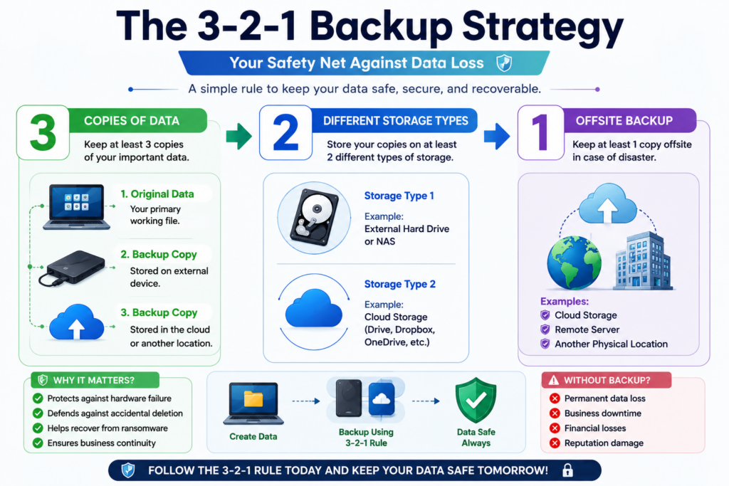 3 2 1 backup strategy for startup cybersecurity