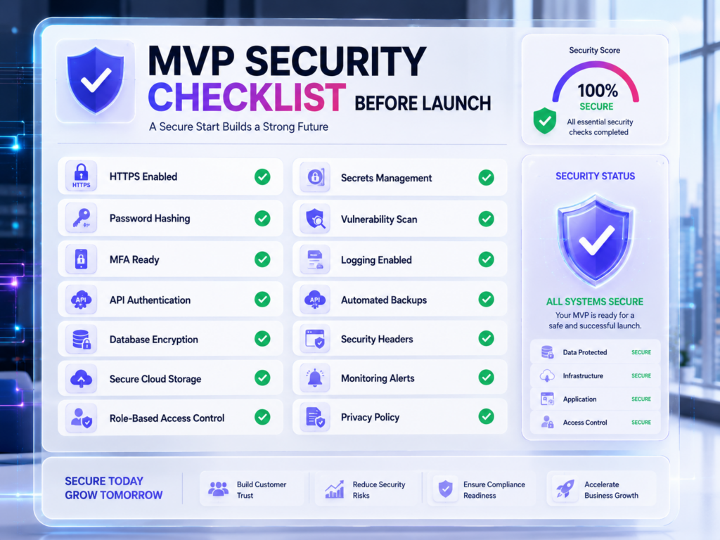 Building Security Into Your MVP pre-launch checklist