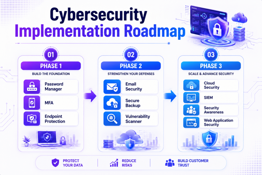 Cybersecurity implementation roadmap for startups